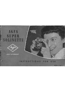Agfa Super Solinette manual. Camera Instructions.